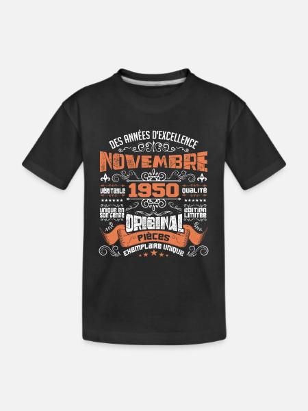 Novembre 1950 - T-shirt bio Premium Enfant - noir
