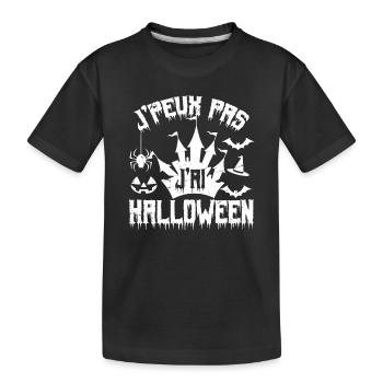 J’peux pas j’ai Halloween - T-shirt bio Premium Enfant - noir - Devant