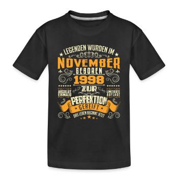 Im November 1998 geboren - T-shirt bio Premium Enfant - noir - Devant
