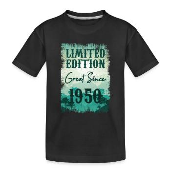 One of a kind since 1950 - Kids' Premium Organic T-Shirt - black - Front