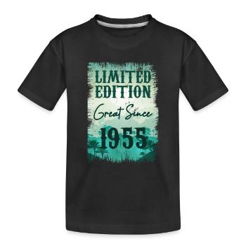 One of a kind since 1955 - Kids' Premium Organic T-Shirt - black - Front