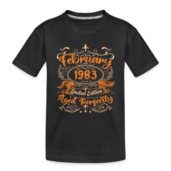 February 1983 | Aged Perfectly - T-shirt bio Premium Enfant - noir - Devant