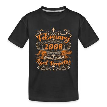February 2008 | Aged Perfectly - Kids' Premium Organic T-Shirt - black - Front