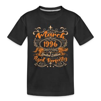 March 1996 | Aged Perfectly - T-shirt bio Premium Enfant - noir - Devant