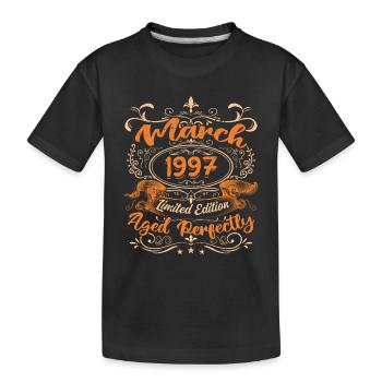 March 1997 | Aged Perfectly - T-shirt bio Premium Enfant - noir - Devant
