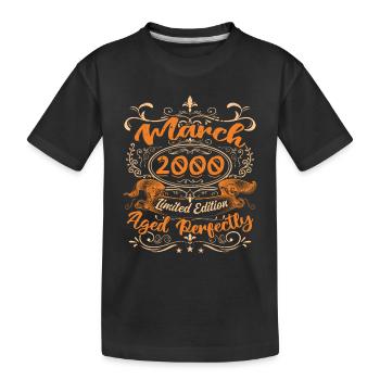 March 2000 | Aged Perfectly - T-shirt bio Premium Enfant - noir - Devant