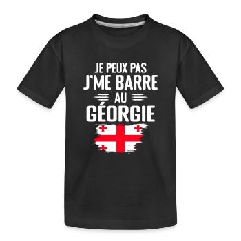 Ich kann nicht in Georgien bar sein - Kinder Premium Bio T-Shirt - Schwarz - Vorne