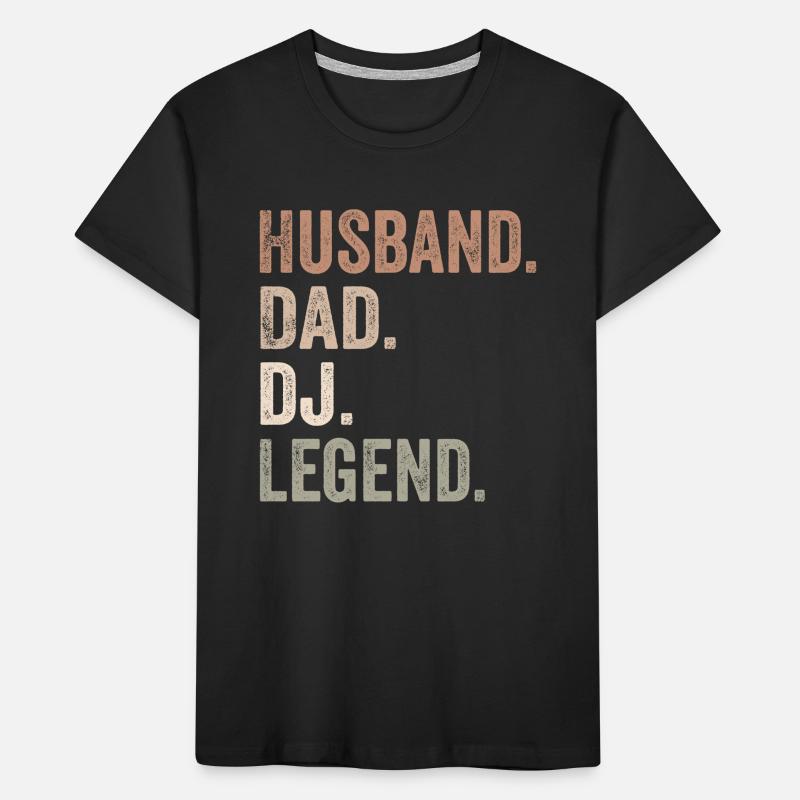 Ehemann Papa DJ Legend - Ehemann Kinder Premium Bio T-Shirt