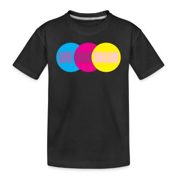 Motivation Life Quote - Kids' Premium Organic T-Shirt - black - Front