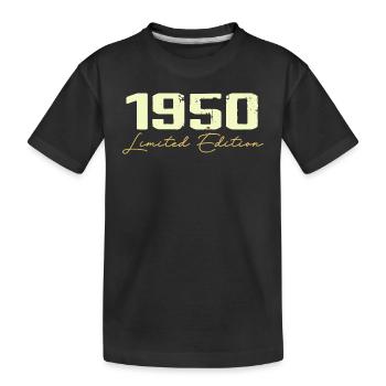 1950 Limited Edition - 1950 Birthday Gift - Kids' Premium Organic T-Shirt - black - Front