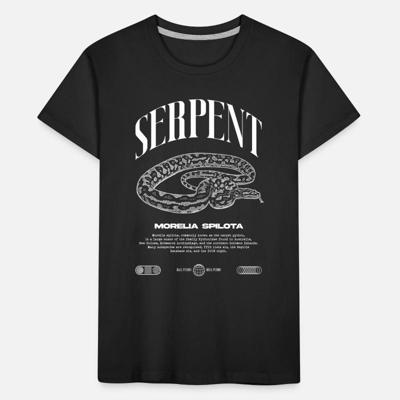 Carpet Python Modern Reptile Keeper Streetwear Kids' Premium Organic T-Shirt