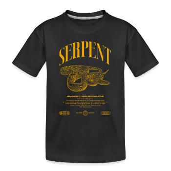 Python réticulé Reptile Keeper Streetwear - T-shirt bio Premium Enfant - noir - Devant