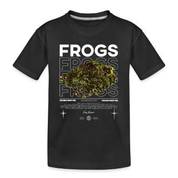 Vietnamesisch Moosiger Frosch Streetwear Frog Keeper - Kinder Premium Bio T-Shirt - Schwarz - Vorne