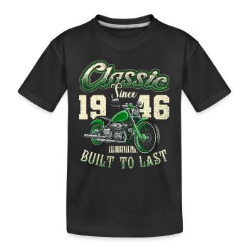Motorcycle Bikers Motorbike Birthday Born In 1931 - Kids' Premium Organic T-Shirt - black - Front