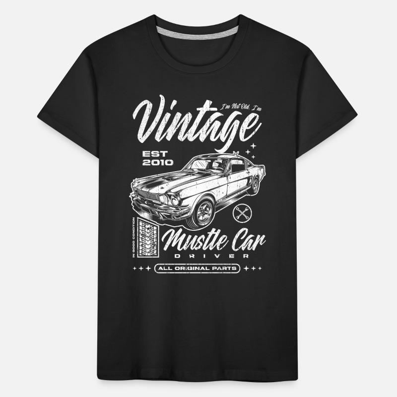 Ich bin nicht alt Ich bin Oldtimer Oldtimer Jahrgang 2010 Kinder Premium Bio T-Shirt