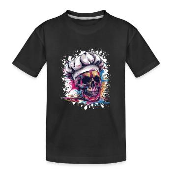 Chef Chef Crâne - T-shirt bio Premium Enfant - noir - Devant