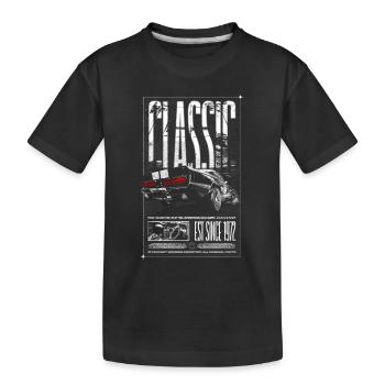 Je ne suis pas vieux, je suis une voiture classique vintage née en 1972 - T-shirt bio Premium Enfant - noir - Devant