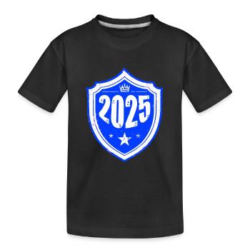 2025 jahr - Kinder Premium Bio T-Shirt - Schwarz - Vorne