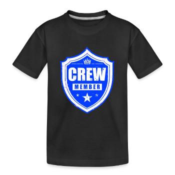 Membre d’équipage - T-shirt bio Premium Enfant - noir - Devant