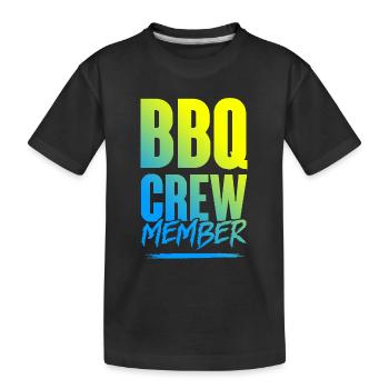 Bbq Crew - Kinder Premium Bio T-Shirt - Schwarz - Vorne