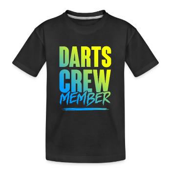 Équipe de fléchettes - T-shirt bio Premium Enfant - noir - Devant