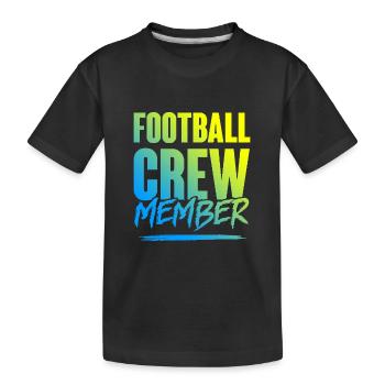 Équipe de football - T-shirt bio Premium Enfant - noir - Devant