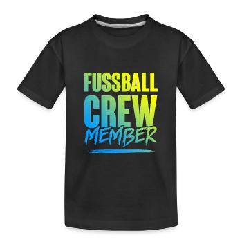 Équipe de football - T-shirt bio Premium Enfant - noir - Devant