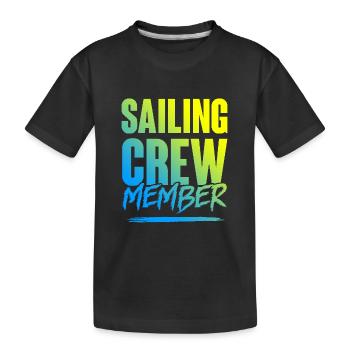 Équipage de navigation - T-shirt bio Premium Enfant - noir - Devant