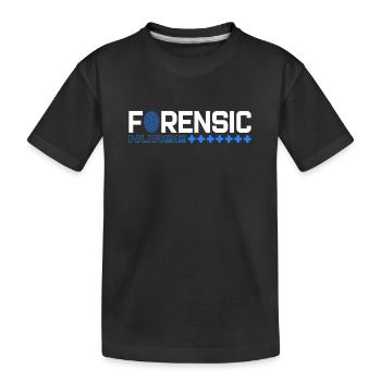 Infirmière médico-légale Criminalistique médico-légale - T-shirt bio Premium Enfant - noir - Devant