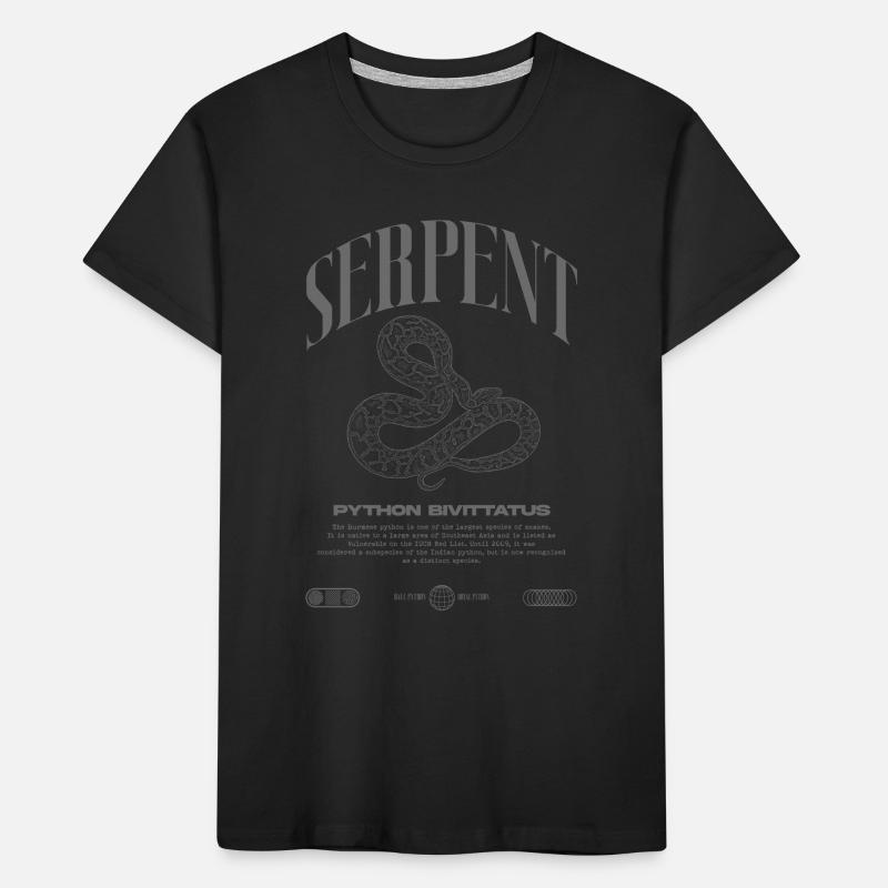 Burmese Python Modern Reptile Keeper Streetwear Kids' Premium Organic T-Shirt