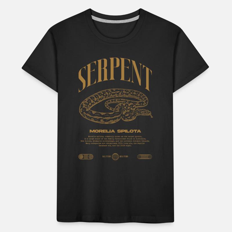 Carpet Python Modern Reptile Keeper Streetwear Kids' Premium Organic T-Shirt