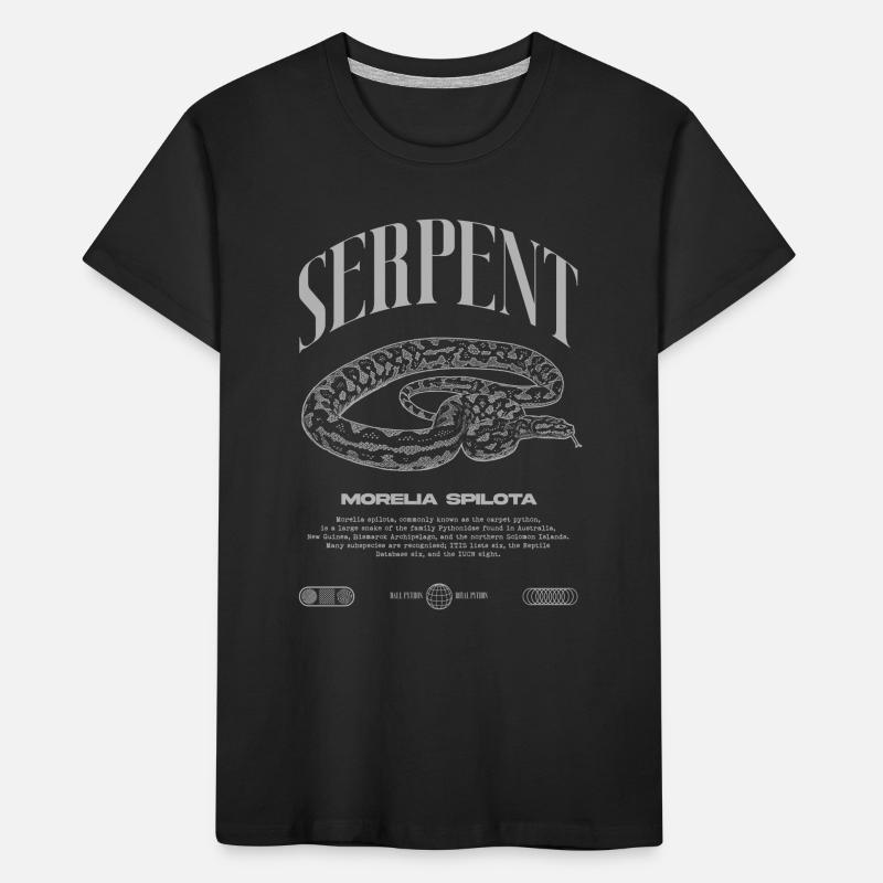 Teppich Python Moderne Reptile Keeper Streetwear Kinder Premium Bio T-Shirt