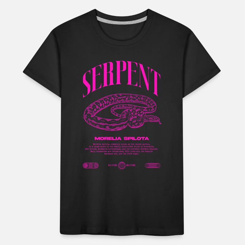 Teppich Python Moderne Reptile Keeper Streetwear Kinder Premium Bio T-Shirt