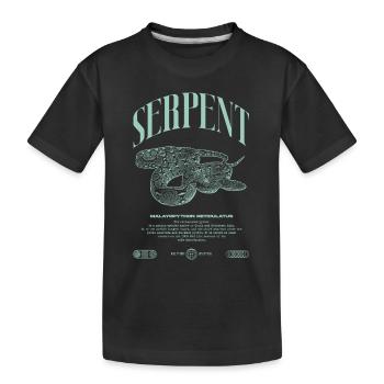 Gardien de reptiles python réticulé Streetwear - T-shirt bio Premium Enfant - noir - Devant