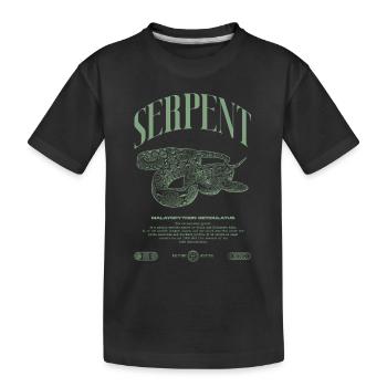 Gardien de reptiles python réticulé Streetwear - T-shirt bio Premium Enfant - noir - Devant