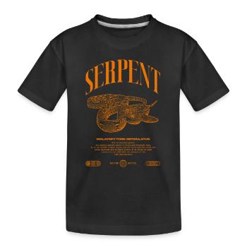 Gardien de reptiles python réticulé Streetwear - T-shirt bio Premium Enfant - noir - Devant
