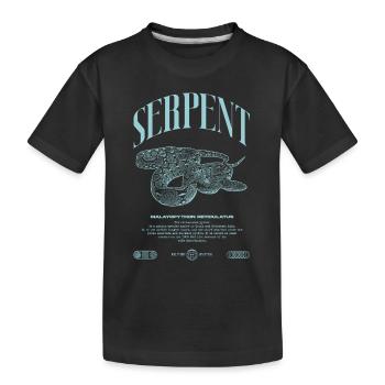 Gardien de reptiles python réticulé Streetwear - T-shirt bio Premium Enfant - noir - Devant