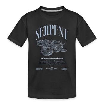Gardien de reptiles python réticulé Streetwear - T-shirt bio Premium Enfant - noir - Devant