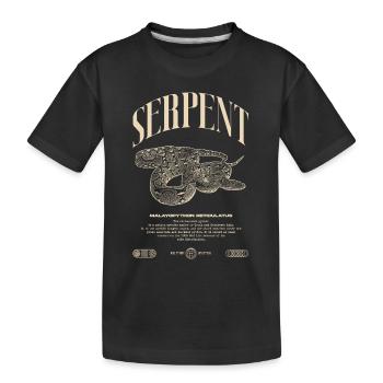 Gardien de reptiles python réticulé Streetwear - T-shirt bio Premium Enfant - noir - Devant