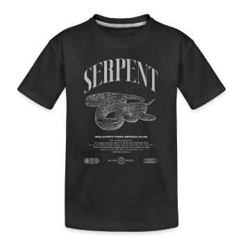 Gardien de reptiles python réticulé Streetwear - T-shirt bio Premium Enfant - noir - Devant