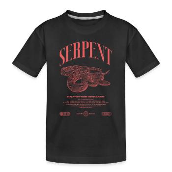 Gardien de reptiles python réticulé Streetwear - T-shirt bio Premium Enfant - noir - Devant