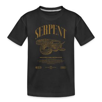 Gardien de reptiles python réticulé Streetwear - T-shirt bio Premium Enfant - noir - Devant