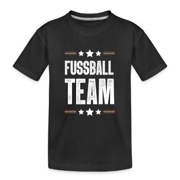 Équipe de football - T-shirt bio Premium Enfant - noir - Devant
