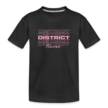 District Nurse Medical Nurses Stylish - Kids' Premium Organic T-Shirt - black - Front