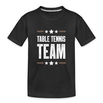 Table Tennis Team - Kinder Premium Bio T-Shirt - Schwarz - Vorne