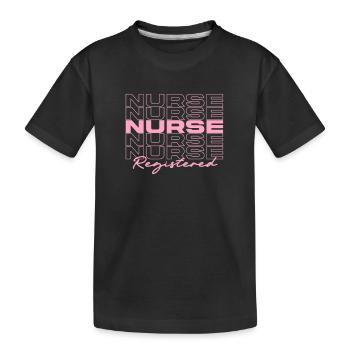 Infirmière autorisée Infirmières médicales élégantes - T-shirt bio Premium Enfant - noir - Devant