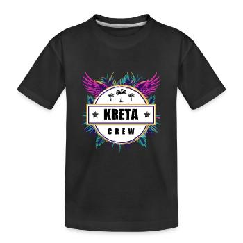 Crète Crew Tropical - T-shirt bio Premium Enfant - noir - Devant