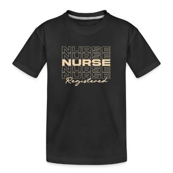 Infirmière autorisée Infirmières médicales élégantes - T-shirt bio Premium Enfant - noir - Devant