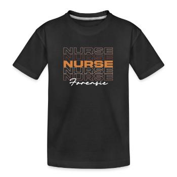 Black Strong Forensic Nurse Melanin African - Kids' Premium Organic T-Shirt - black - Front