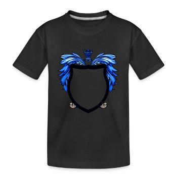 Wappen Symbol Schild - Kinder Premium Bio T-Shirt - Schwarz - Vorne